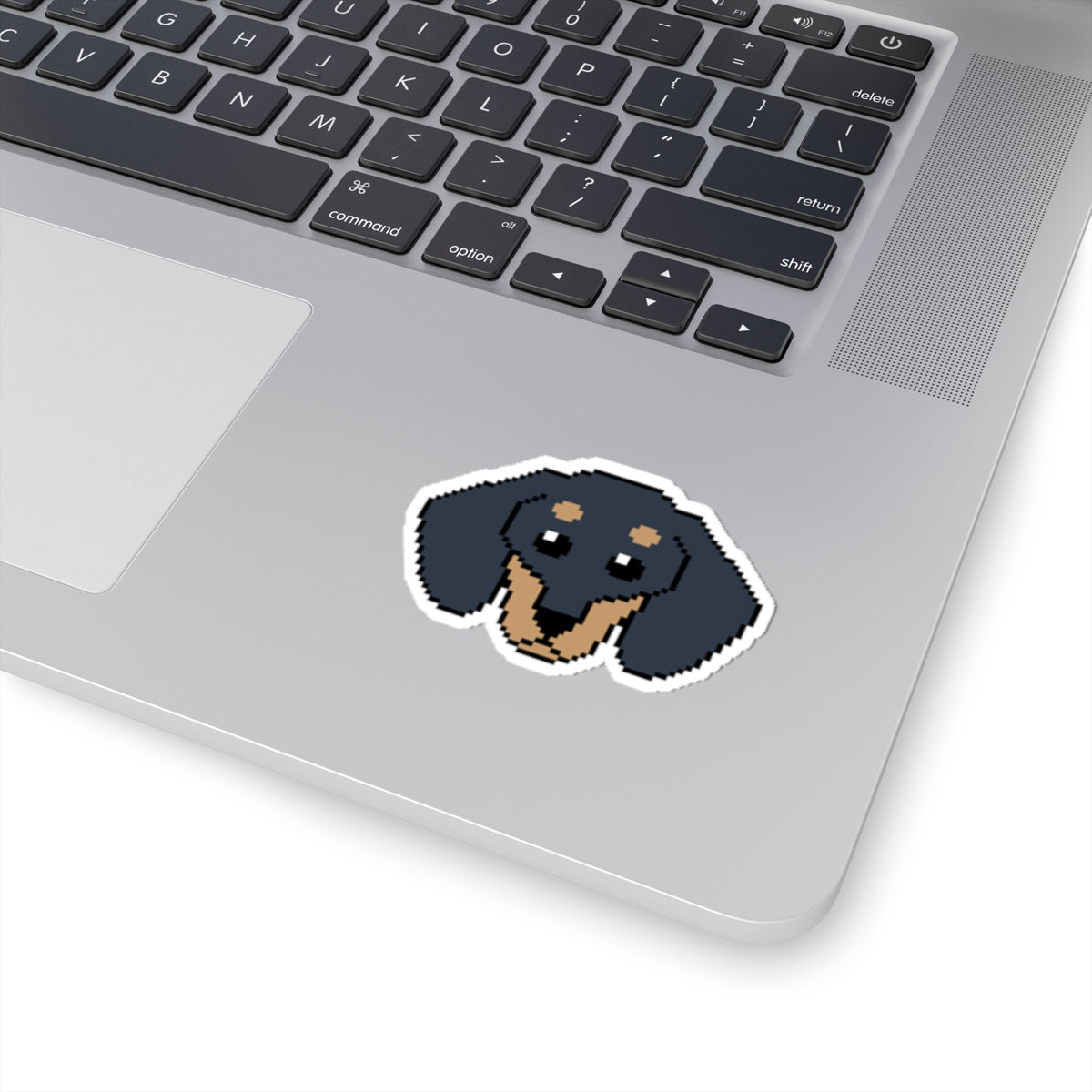 Eppix Kiss Cut Vinyl Sticker Dachsund Pixel Art Illustration On Laptop 4"