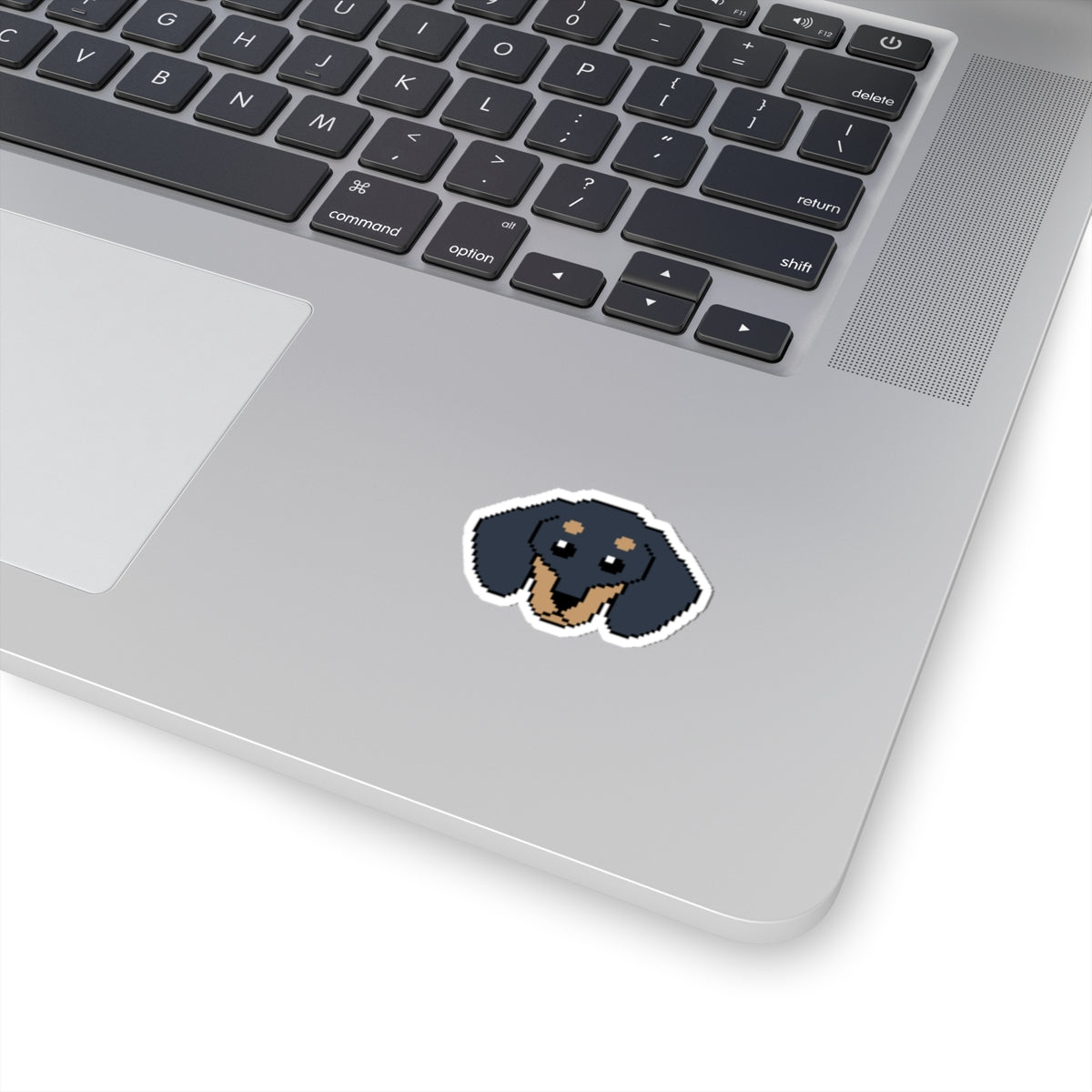 Eppix Kiss Cut Vinyl Sticker Dachsund Pixel Art Illustration On Laptop 3"