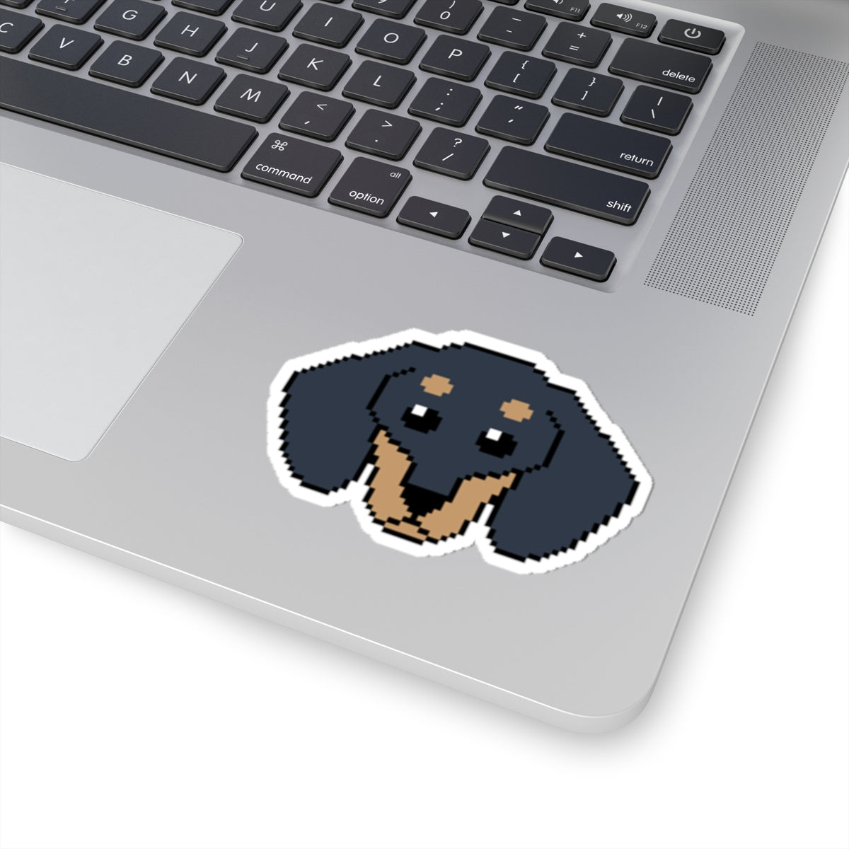 Eppix Kiss Cut Vinyl Sticker Dachsund Pixel Art Illustration On Laptop 6"