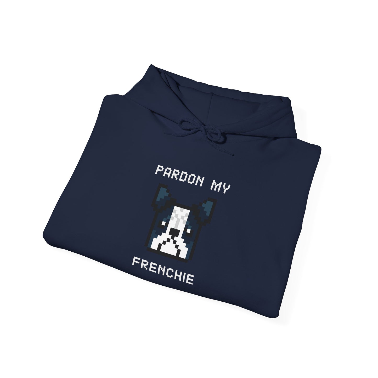 EPPIX Essential Hoodie Navy Pardon My Frenchie Folded