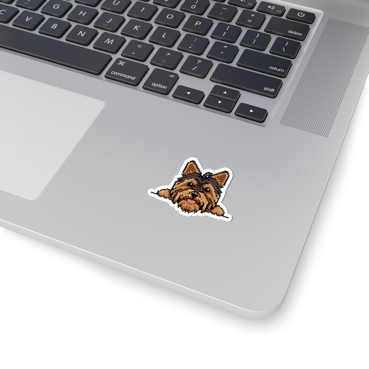 Eppix Kiss Cut Vinyl Sticker Yorkshire Terrier Yorkie Pixel Art Illustration On Laptop 3"