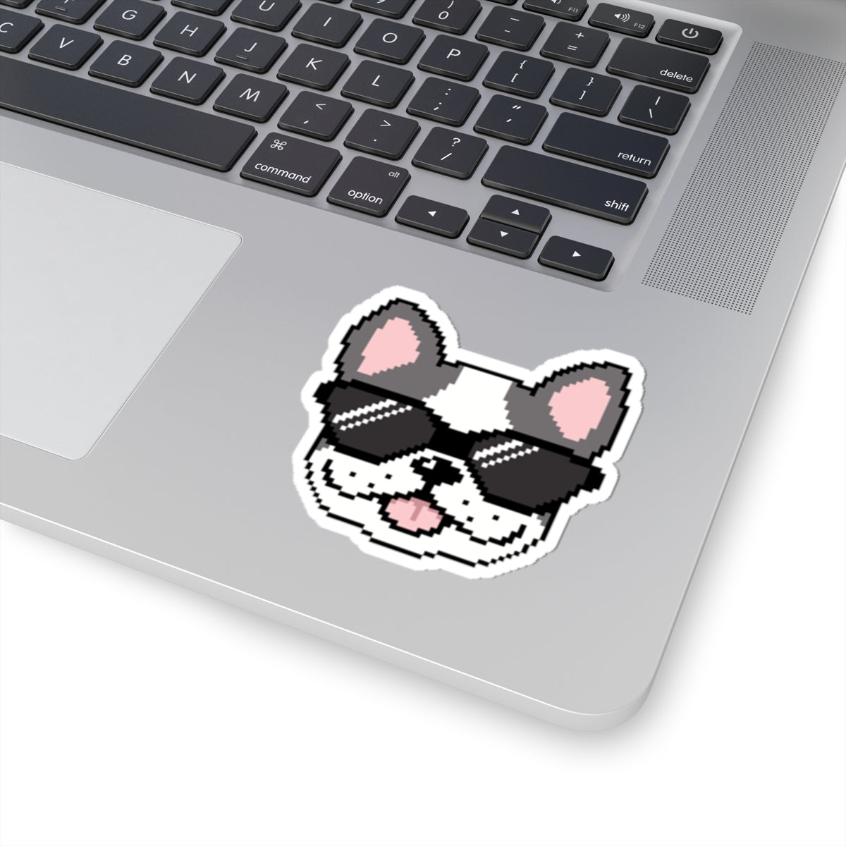 EPPIX Kiss-Cut Sticker - Coole Frenchie Pixel Dog Illustration Französische Bulldogge