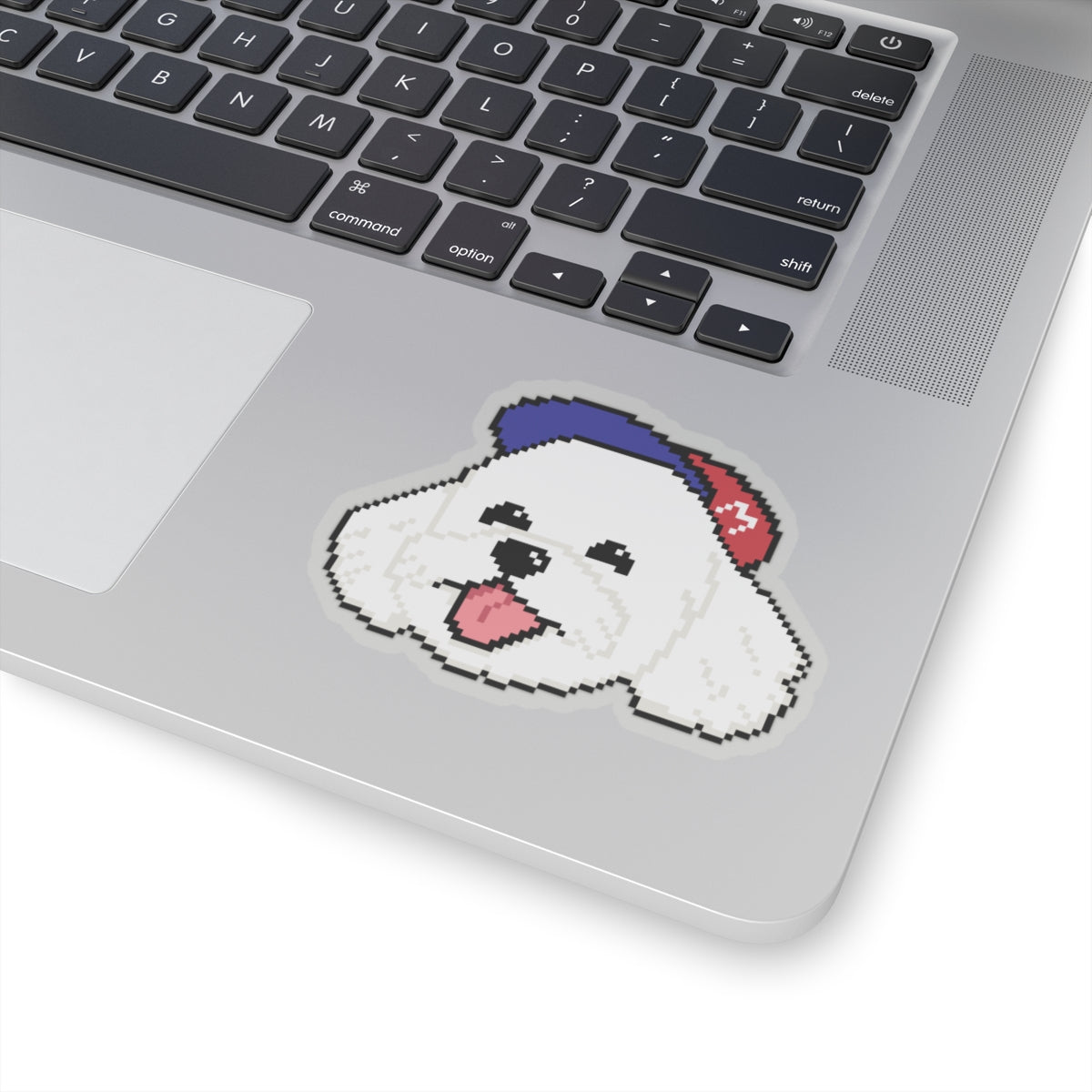 Eppix Kiss Cut Transparent Sticker Maltese Pixel Art Illustration On Laptop 6"