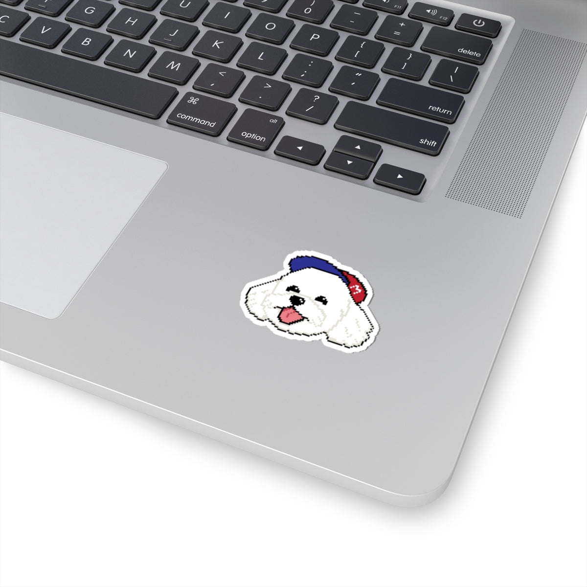 Eppix Kiss Cut Vinyl Sticker Maltese Pixel Art Illustration On Laptop 3"