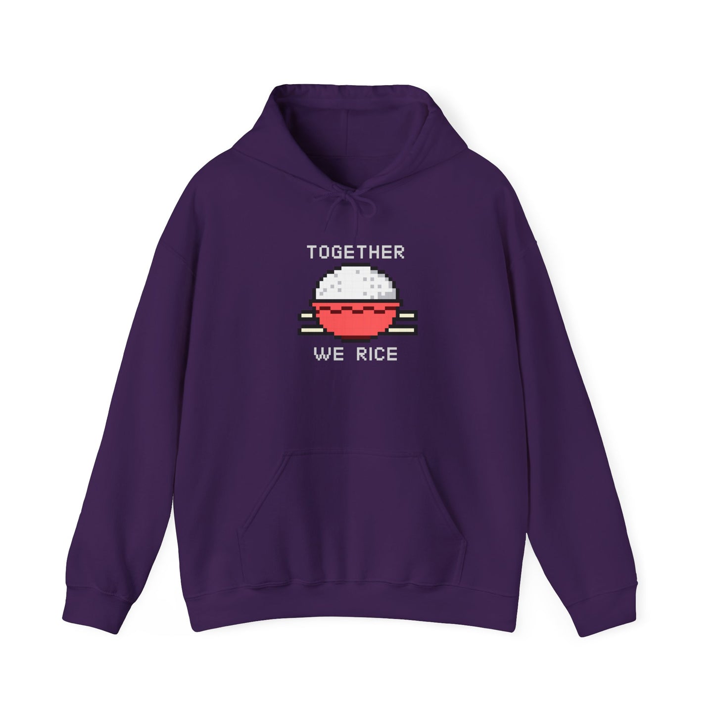 EPPIX Essential Hoodie Purple Together We Rice Front