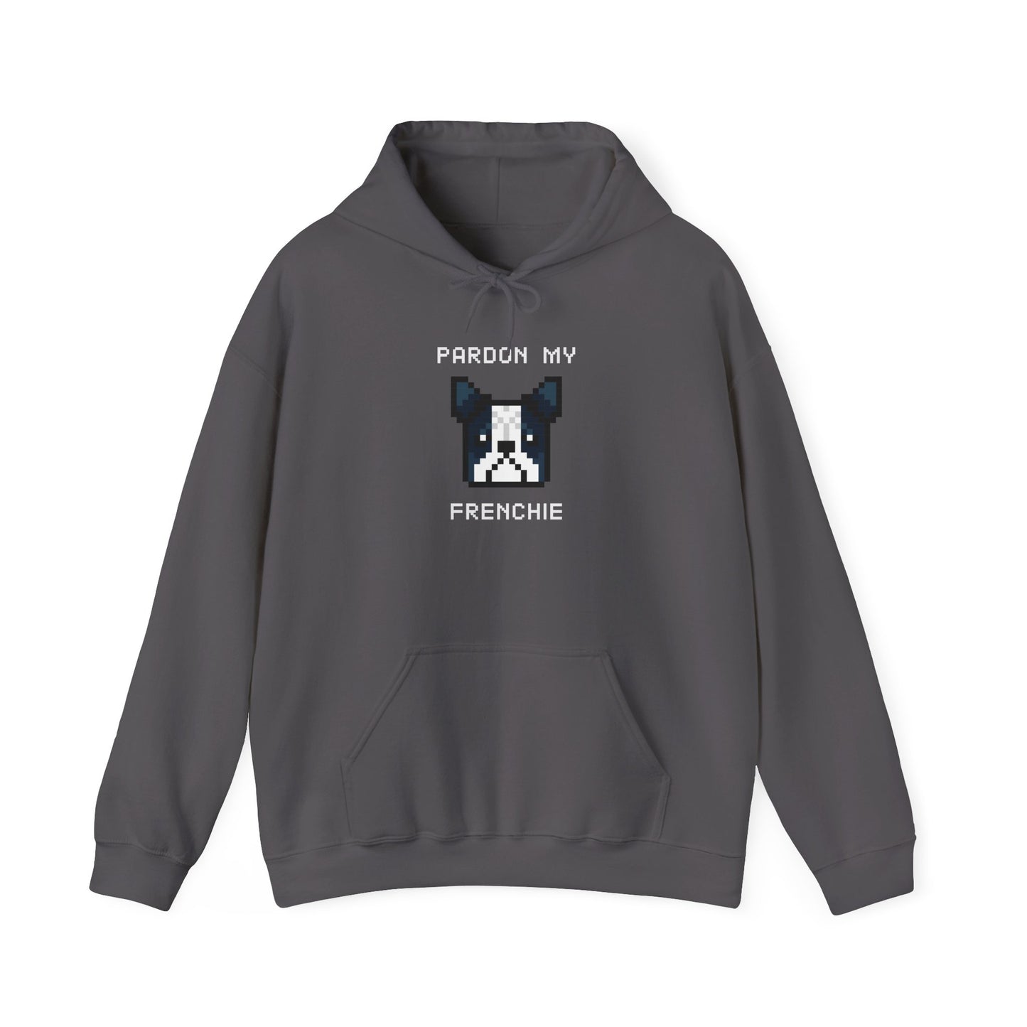 EPPIX Essential Hoodie Charcoal Pardon My Frenchie Front