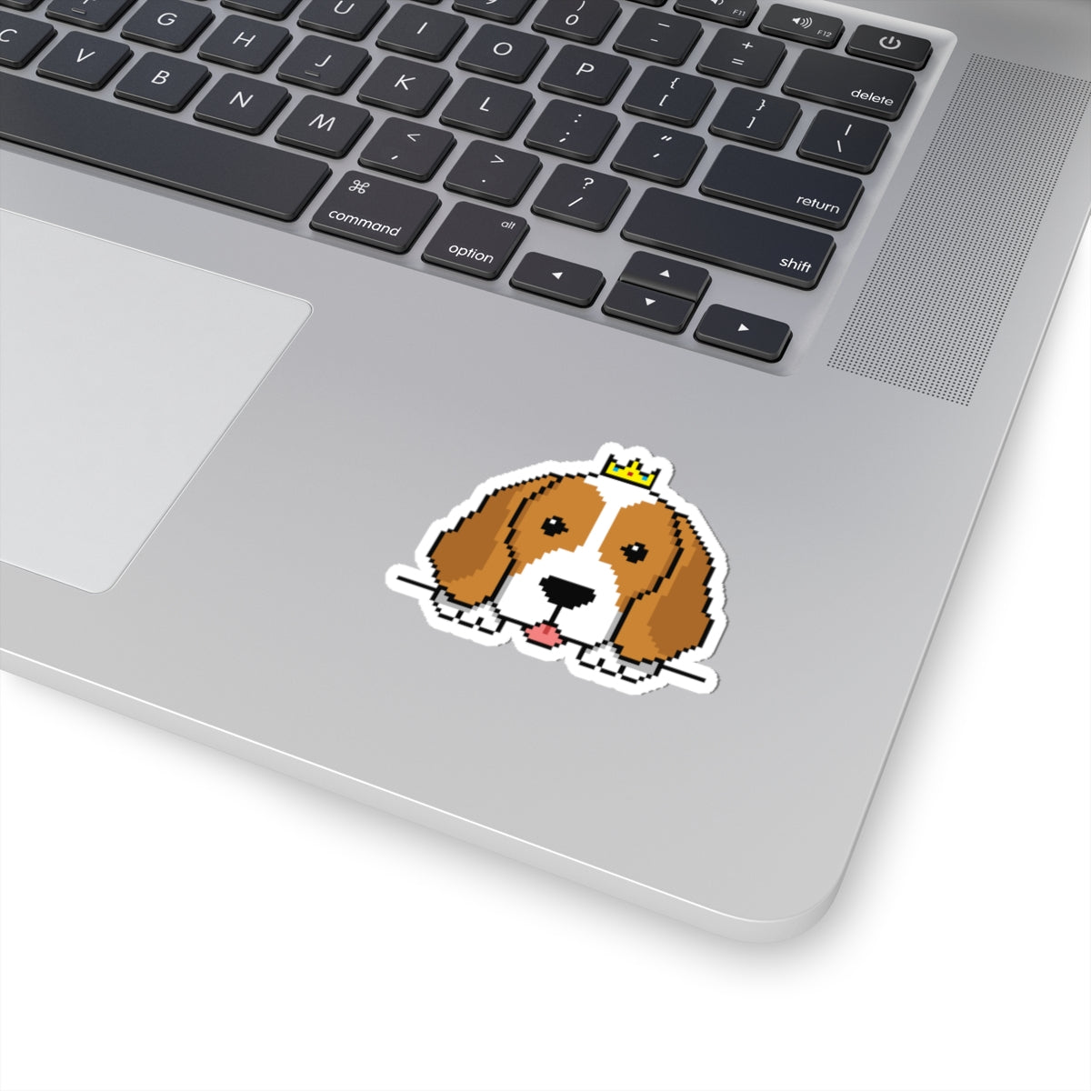 Eppix Kiss Cut Vinyl Sticker Beagle Pixel Art Illustration On Laptop 4"