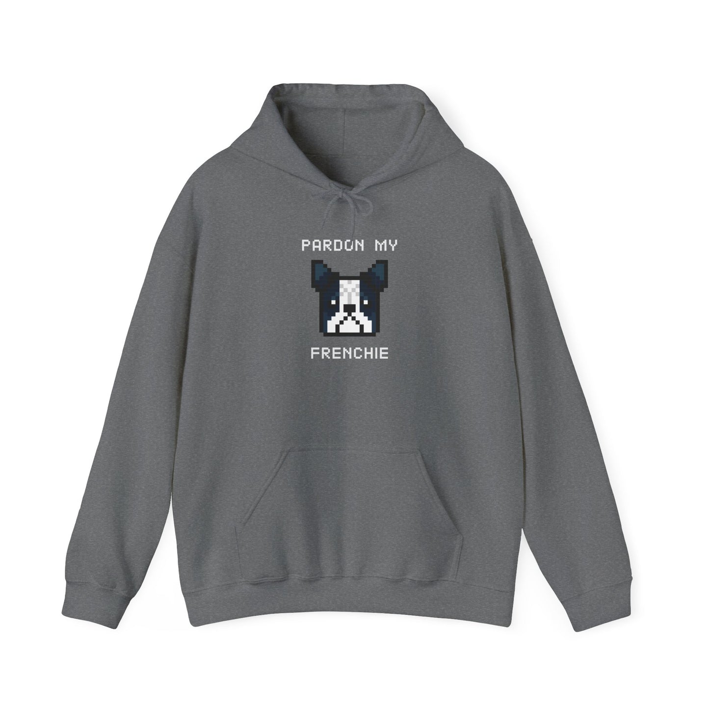 EPPIX Essential Hoodie Graphite Heather Pardon My Frenchie Front