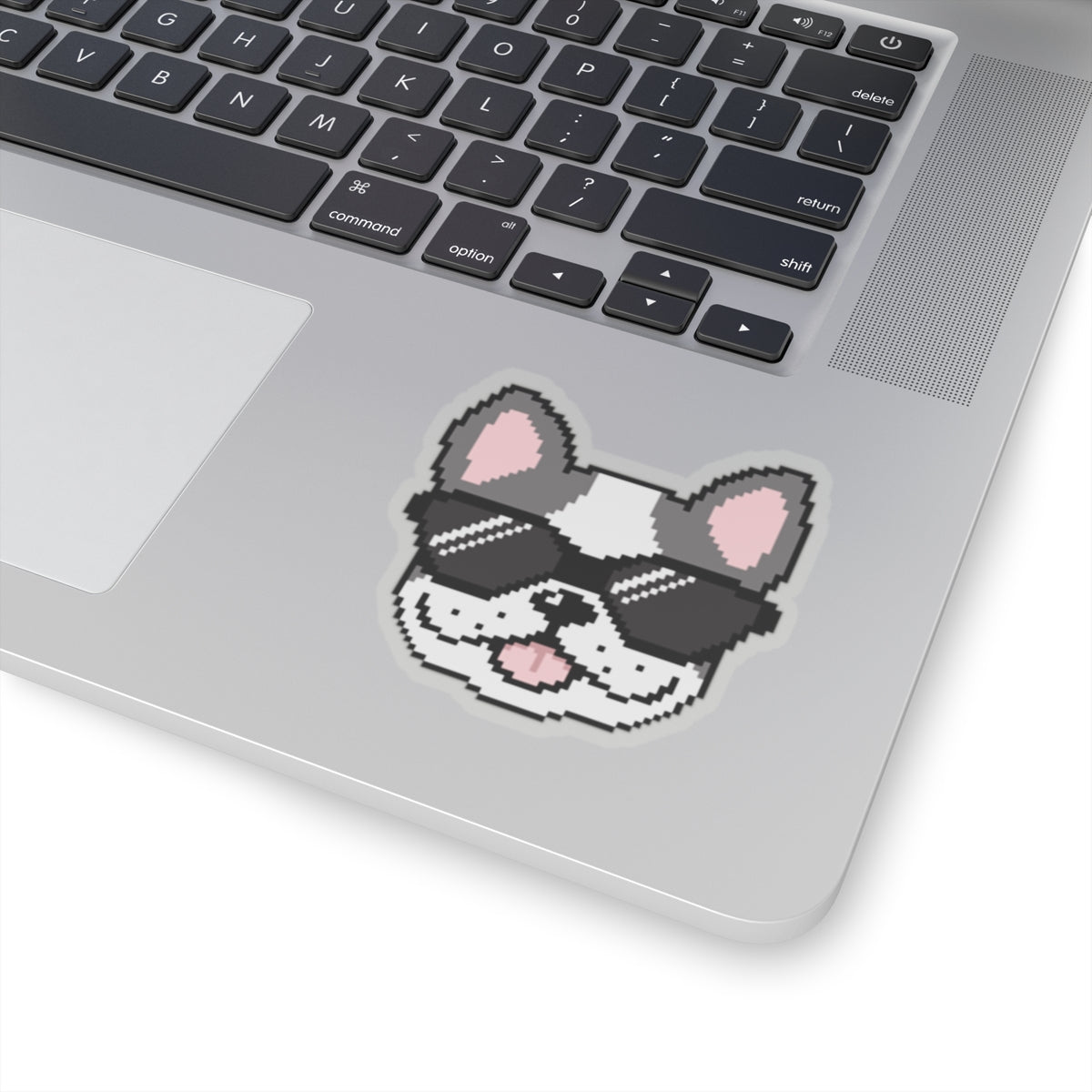 EPPIX Kiss-Cut Sticker - Coole Frenchie Pixel Dog Illustration Französische Bulldogge