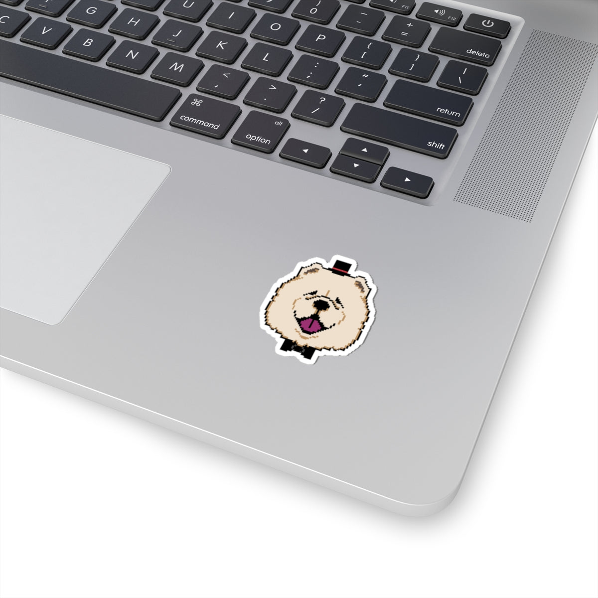 Eppix Kiss Cut Vinyl Sticker Chow Chow Pixel Art Illustration On Laptop 3"