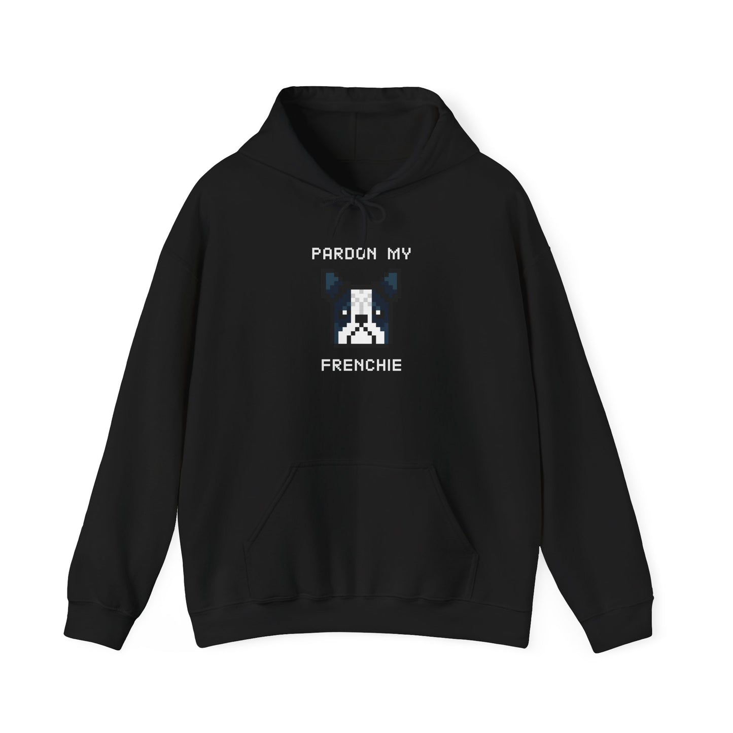 EPPIX Essential Hoodie Black Pardon My Frenchie Front