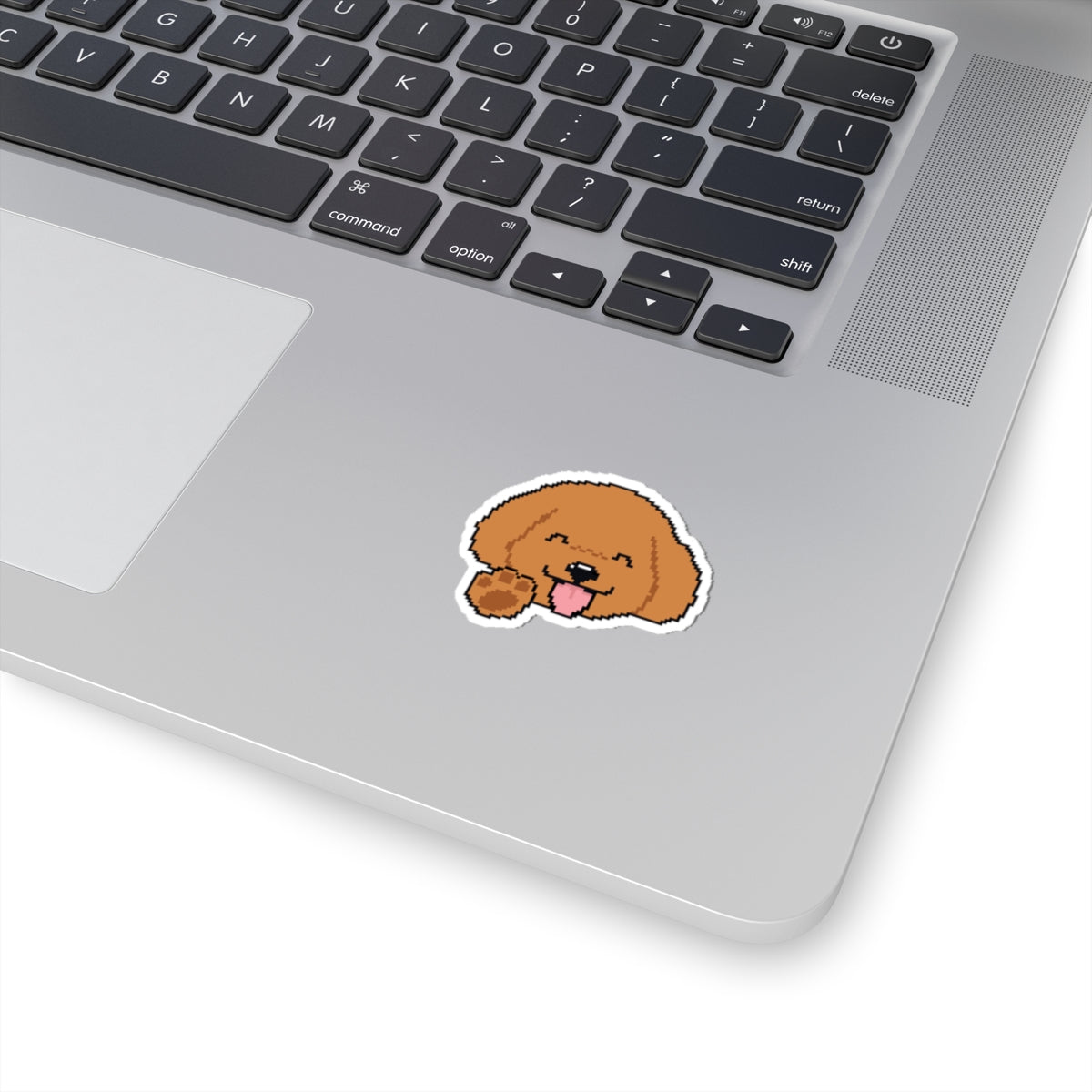 Eppix Kiss Cut Vinyl Sticker Poodle Pixel Art Illustration On Laptop 3"