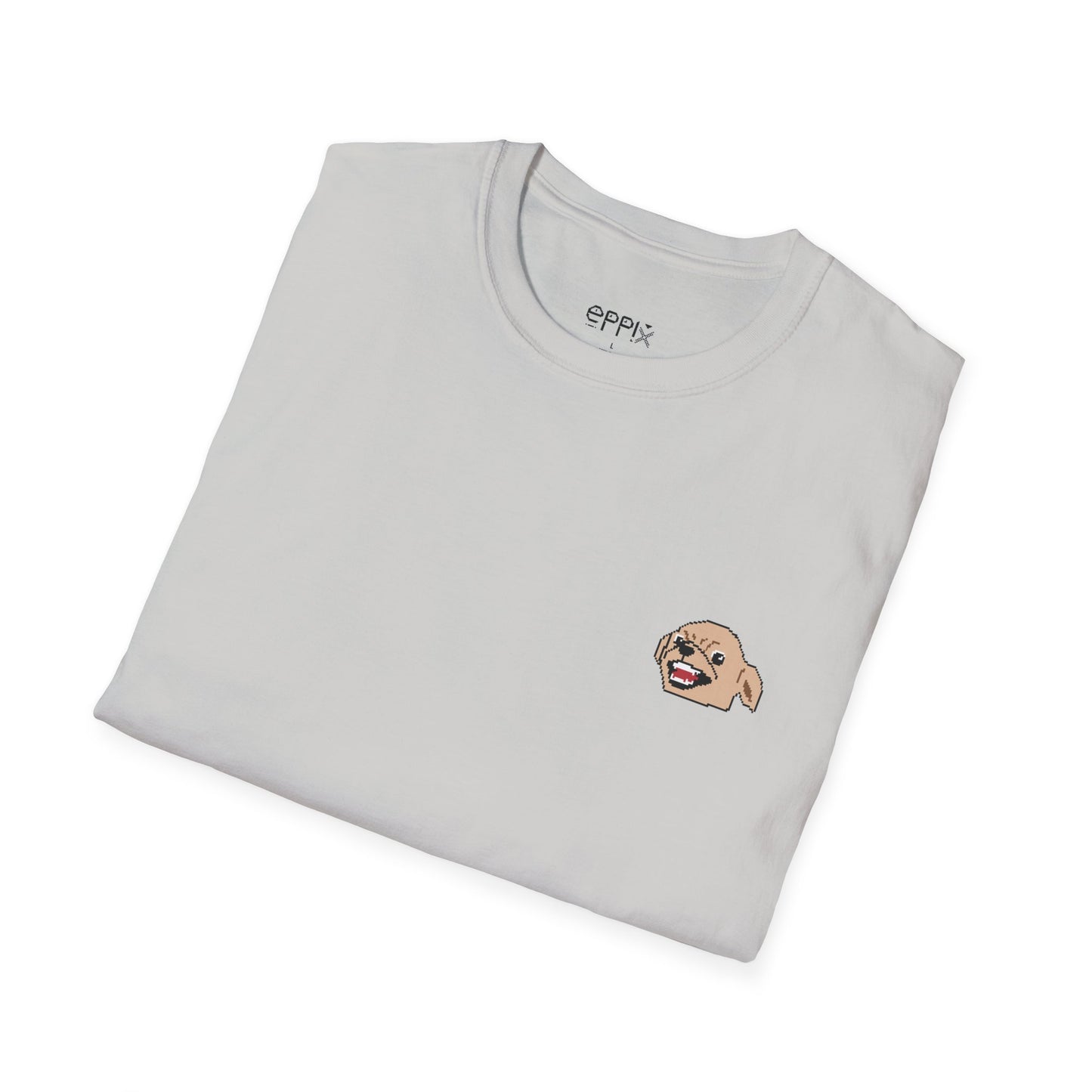 EPPIX Unisex Softstyle T-Shirt - Angry Chihuahua Pixel Dog Illustration