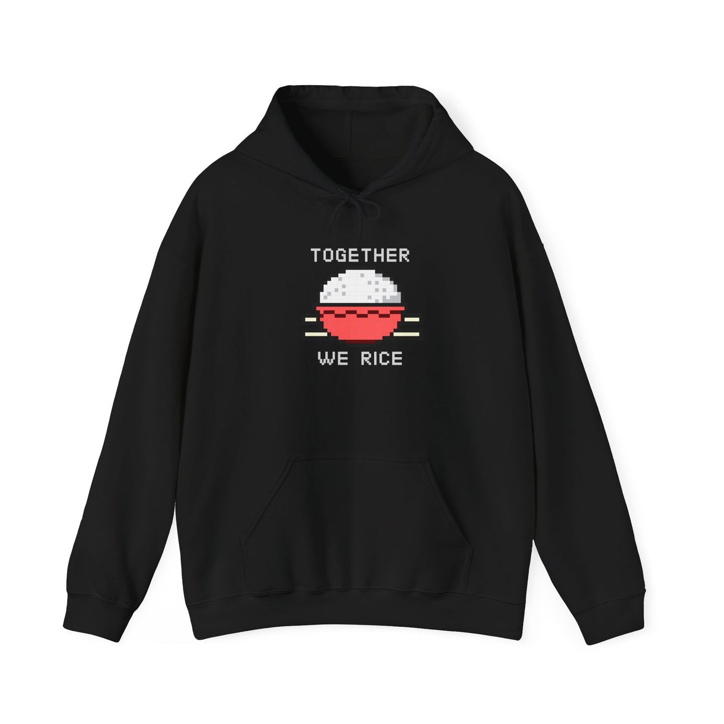 EPPIX Essential Hoodie Black Together We Rice Front