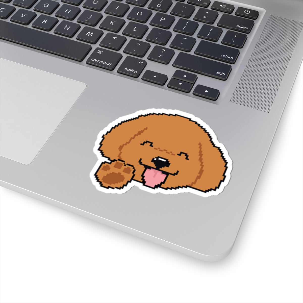 Eppix Kiss Cut Vinyl Sticker Poodle Pixel Art Illustration On Laptop 6"