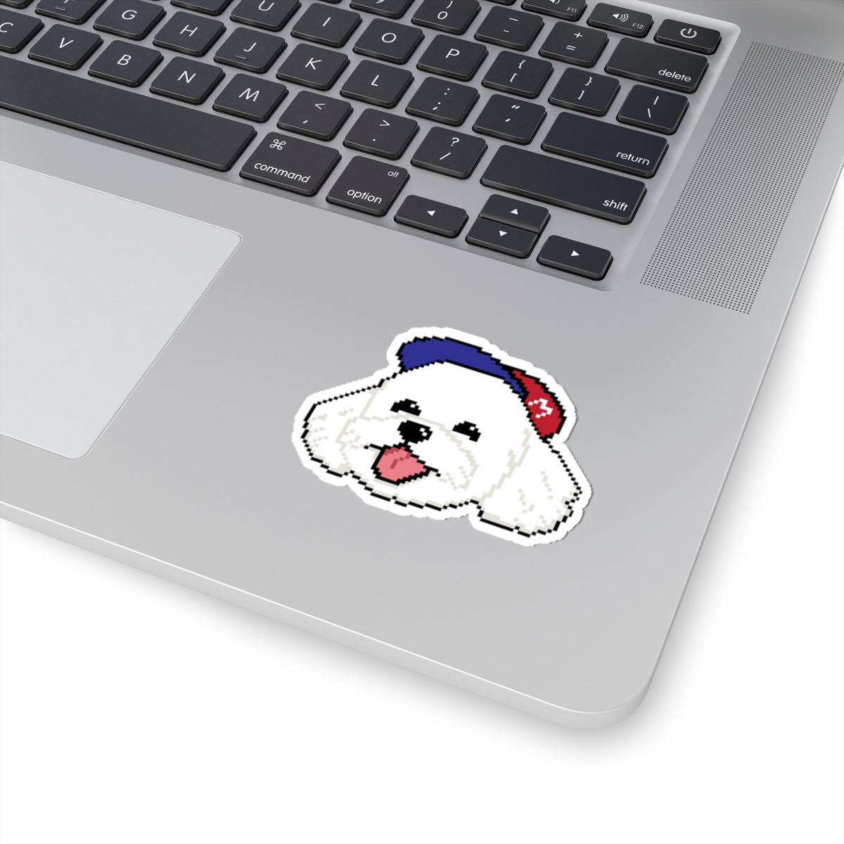 Eppix Kiss Cut Vinyl Sticker Maltese Pixel Art Illustration On Laptop 4"